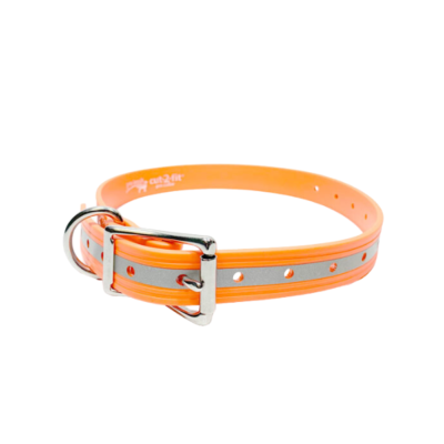 Pro-Leash Cut-to-Fit Reflective Dog Collar Orange